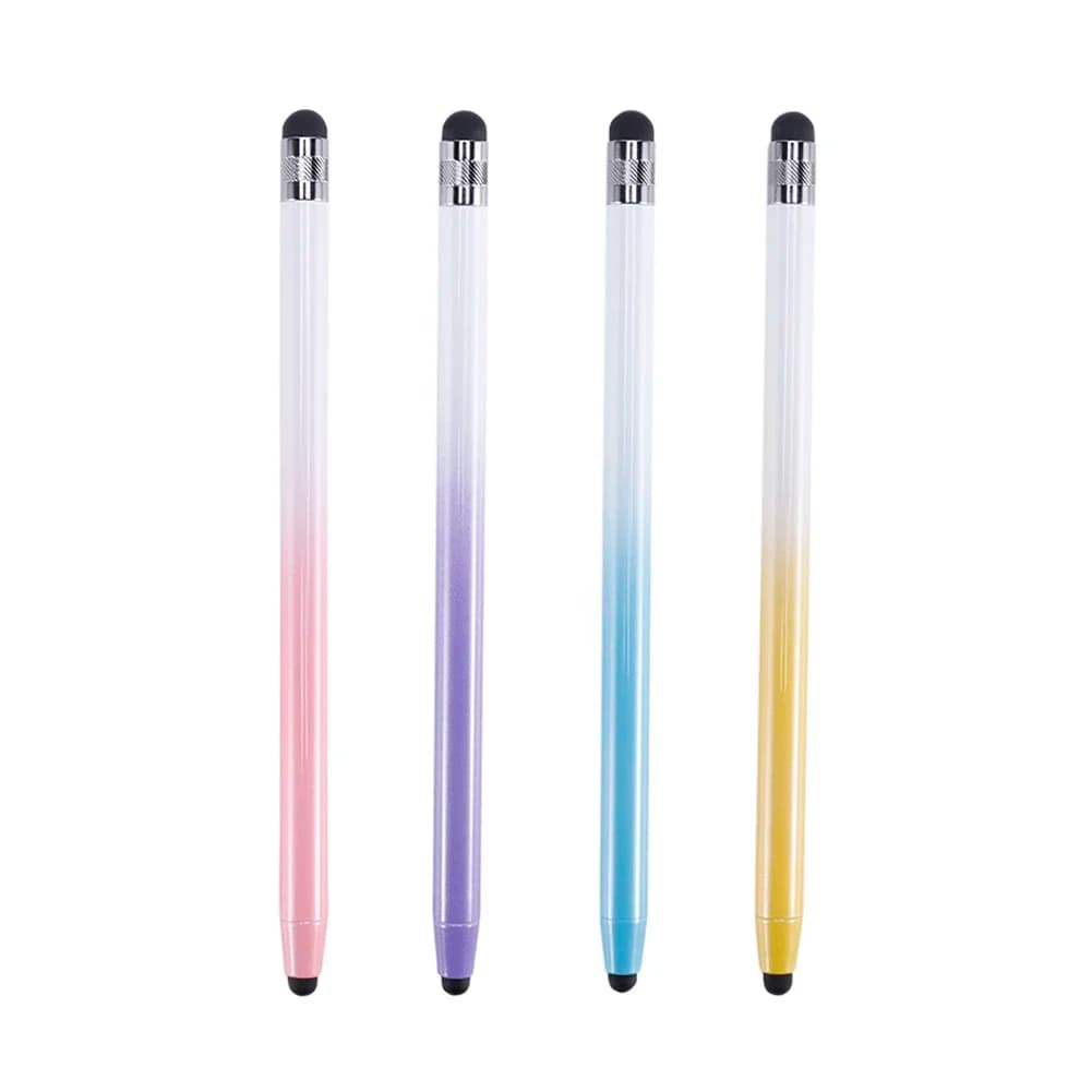 Penna stilo in silicone antiscivolo a doppia testa per iPhone iPad Tablet Telefono Android Matita touch screen Compatibilità universale