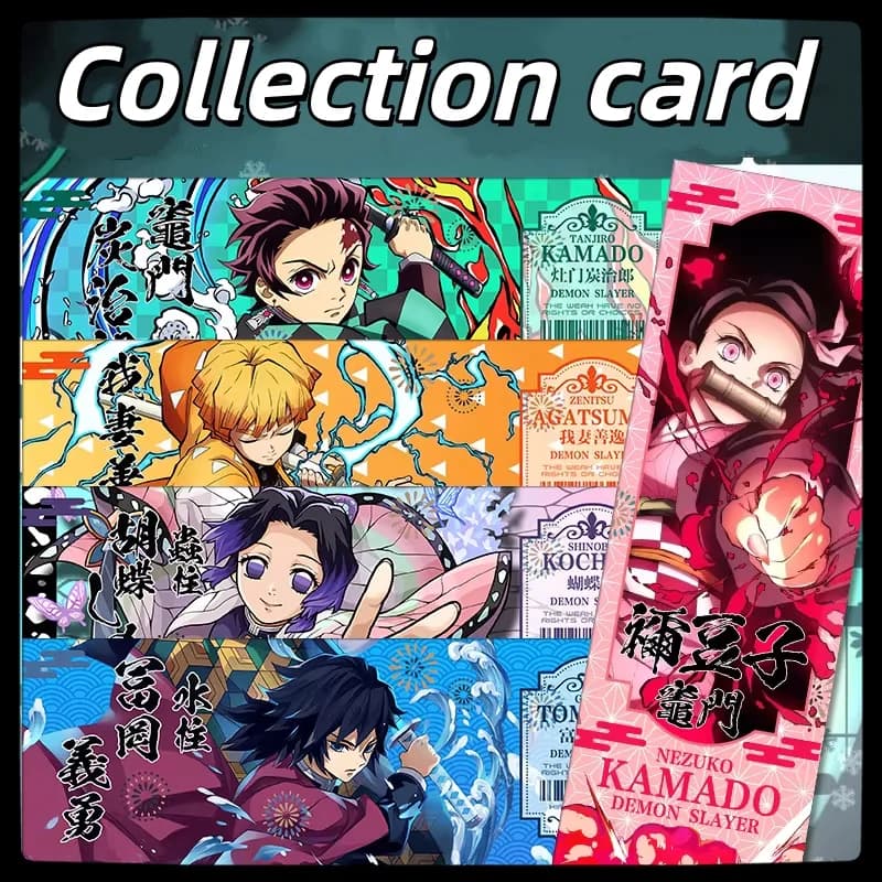 Carta Laser Anime Demon Slayer, Muichiro Giyu Butterfly Ninja, Biglietto Laser UV, Carta Flash da Collezione, Regalo per Fan