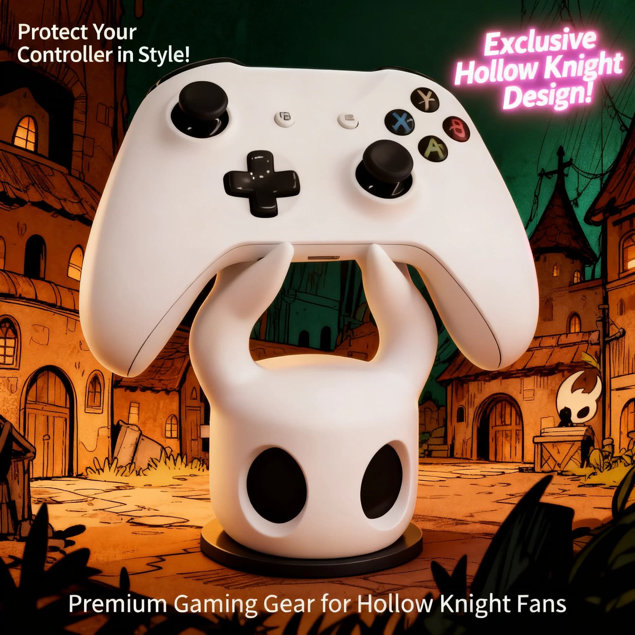 Supporto per Controller di Gioco Hollow Knight, Espositore Universale da Scrivania Compatibile con PS4 PS5 Switch, Accessori Gaming Originali