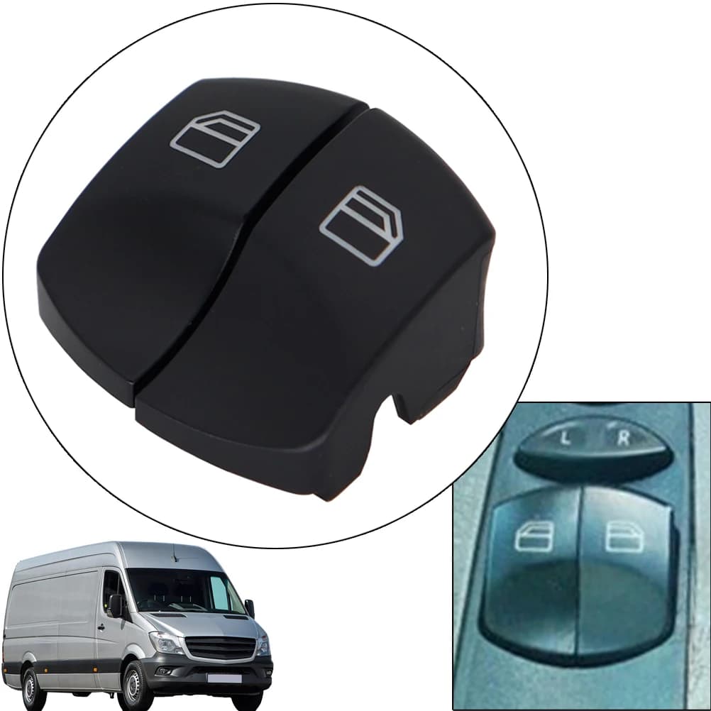 2X Interruttore alzacristallo elettrico per porta lato conducente e passeggero per Mercedes Benz Sprinter Vito 2006-2015 OE # 9065451513 6395450713