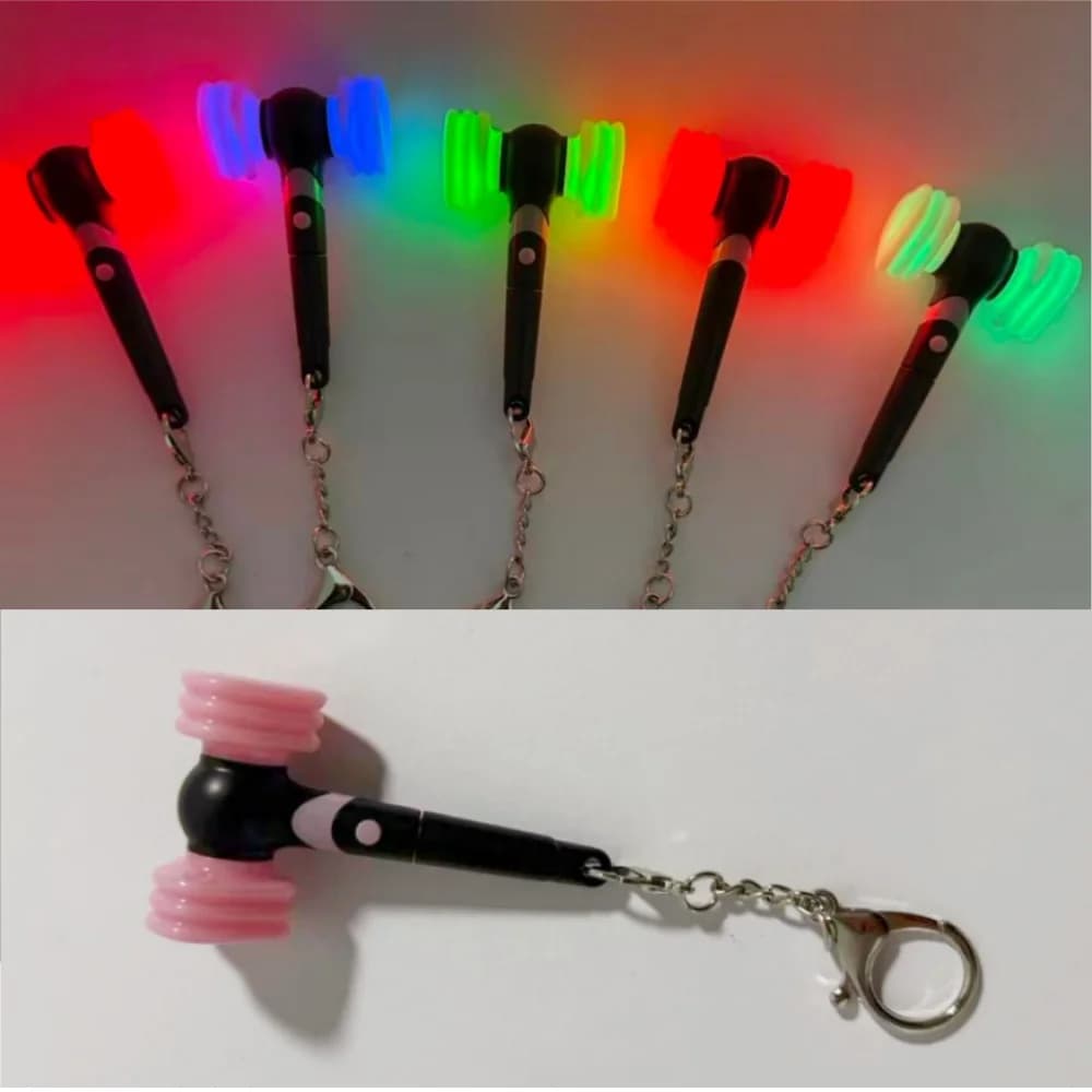 Mini Light Stick Kpop in 5 Colori, Bastoncini Luminosi Creativi a Forma di Martello, Regali per Collezioni di Fan
