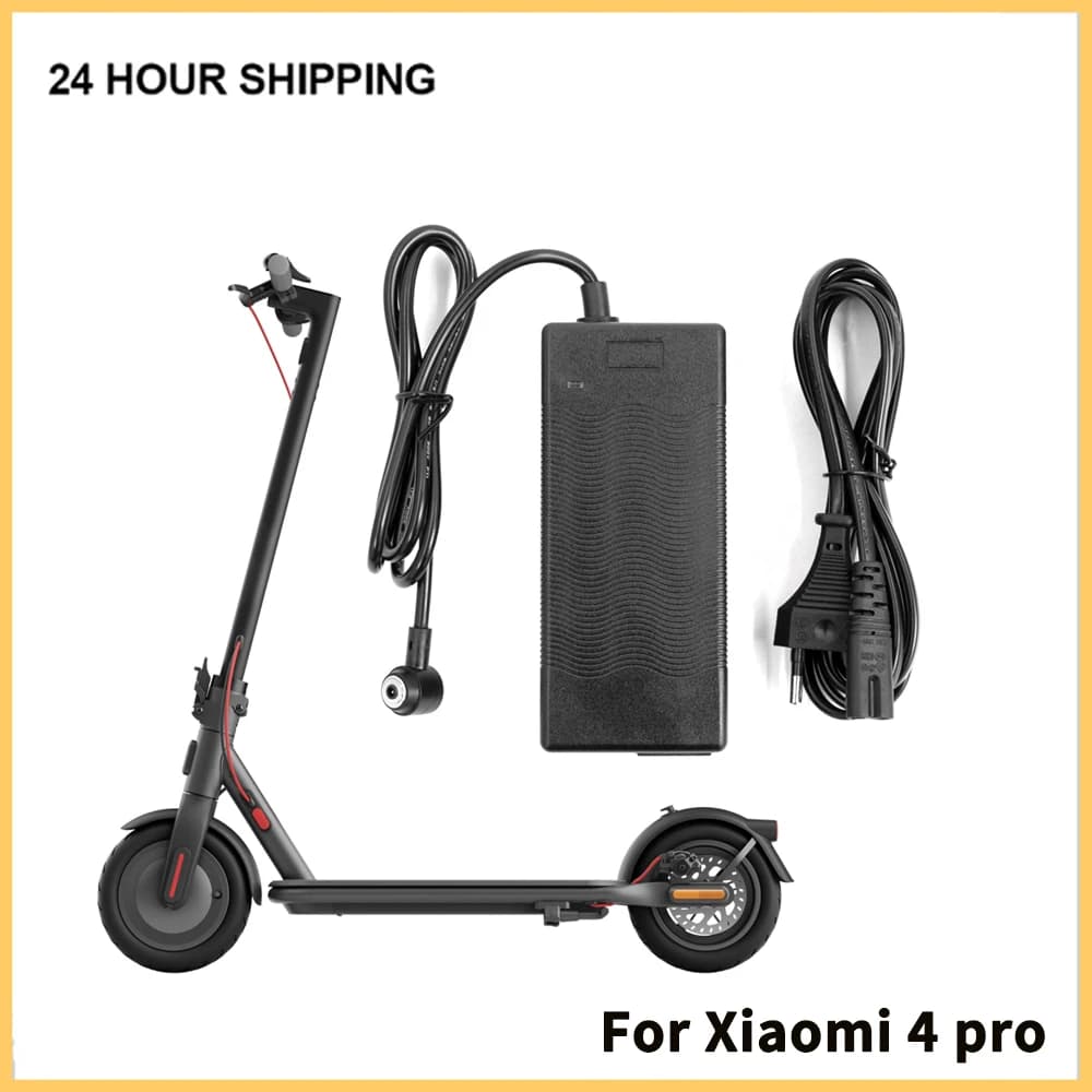 42V 2A Battery Charger for Xiaomi Electric Scooter 4 Pro 4 E-Scooter Kickscooter Battery Chargering Power Replacement Accessorie