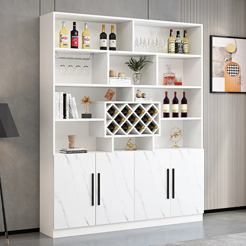 Vitrina Display in vetro Display Cabniet Bancone Bar Accessori Bar per la casa Cantina per vini in legno Armadio audio Armadio per stoccaggio whisky