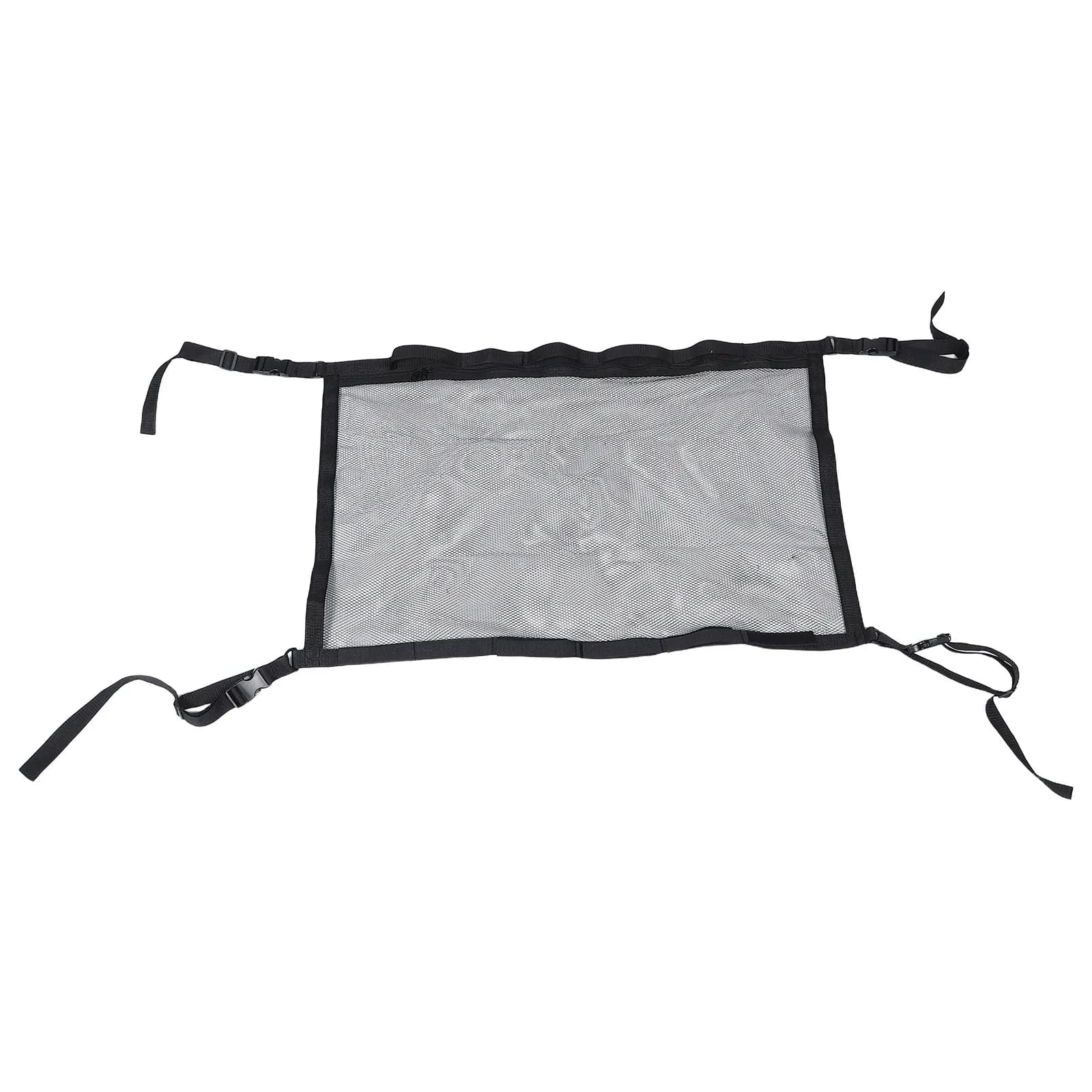 Universal Automotive Ceiling Cargo Net Pocket for Fishing Rods Storage Multi-Functional Car Roof Organizer Sturdy Polyester Mesh