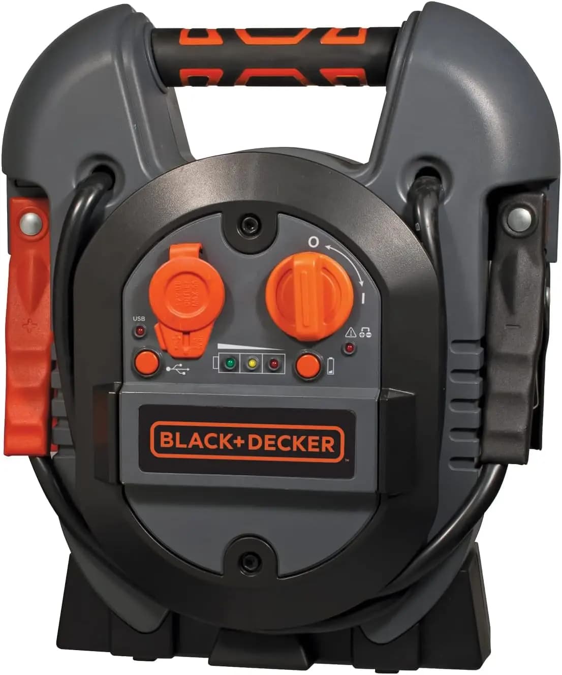J312B Avviatore di emergenza per centrale elettrica Amplificatore di batteria con amplificatore di picco da 700, porta USB, morsetti per batteria, 9,5'D x 5,1'L x 11'A