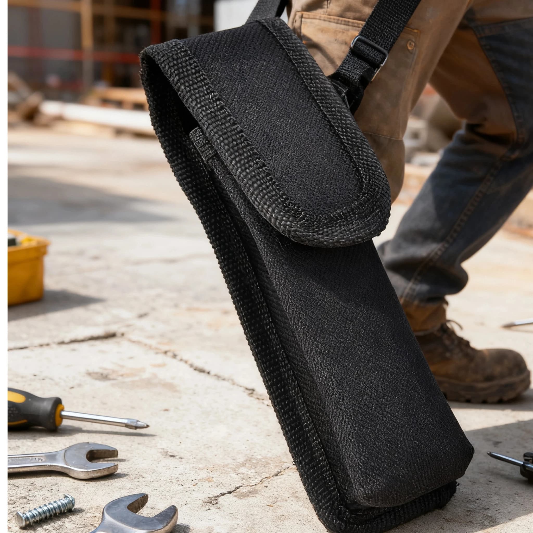 Marsupio pieghevole coltello pinza borsa custodia fodero cintura in nylon passante tasca per il trasporto supporto per torcia
