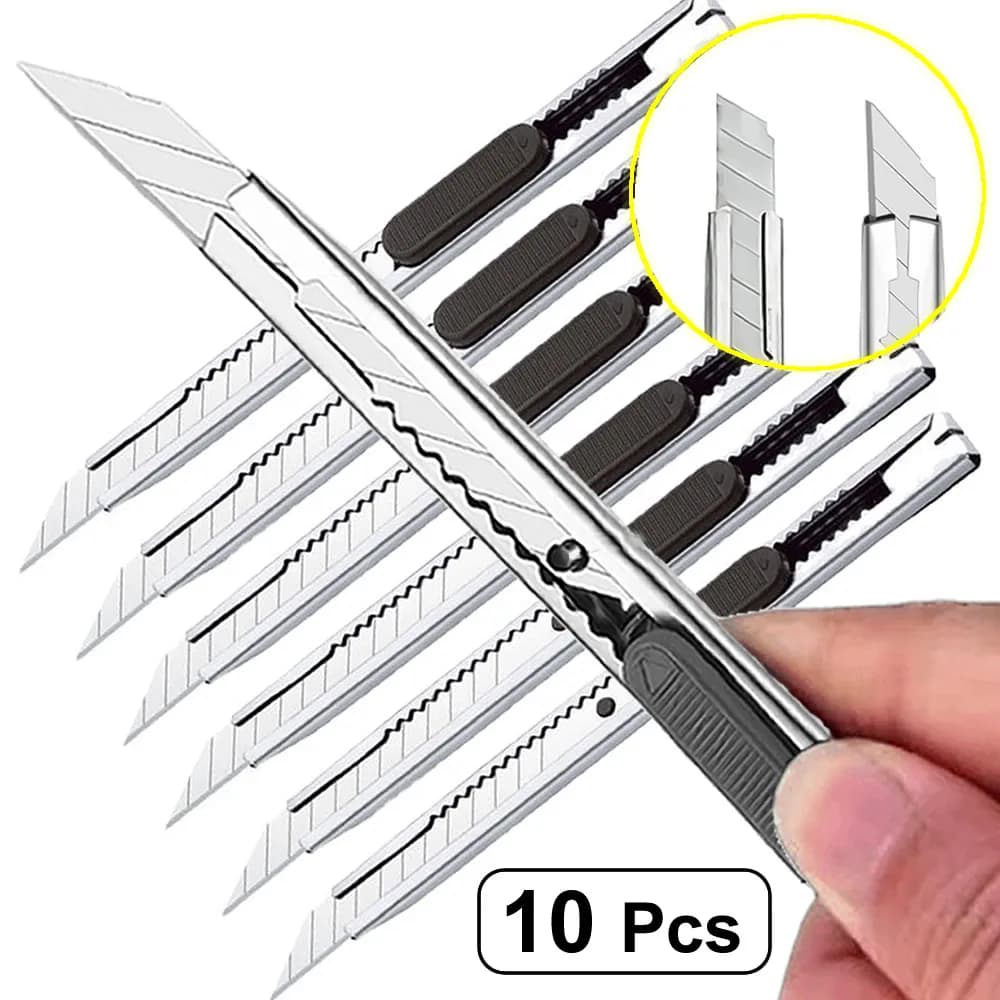 1/5/10 pieces multipurpose knife stainless steel cutter paper cutter tool kit anti slip knife for unboxing tools for craft carving