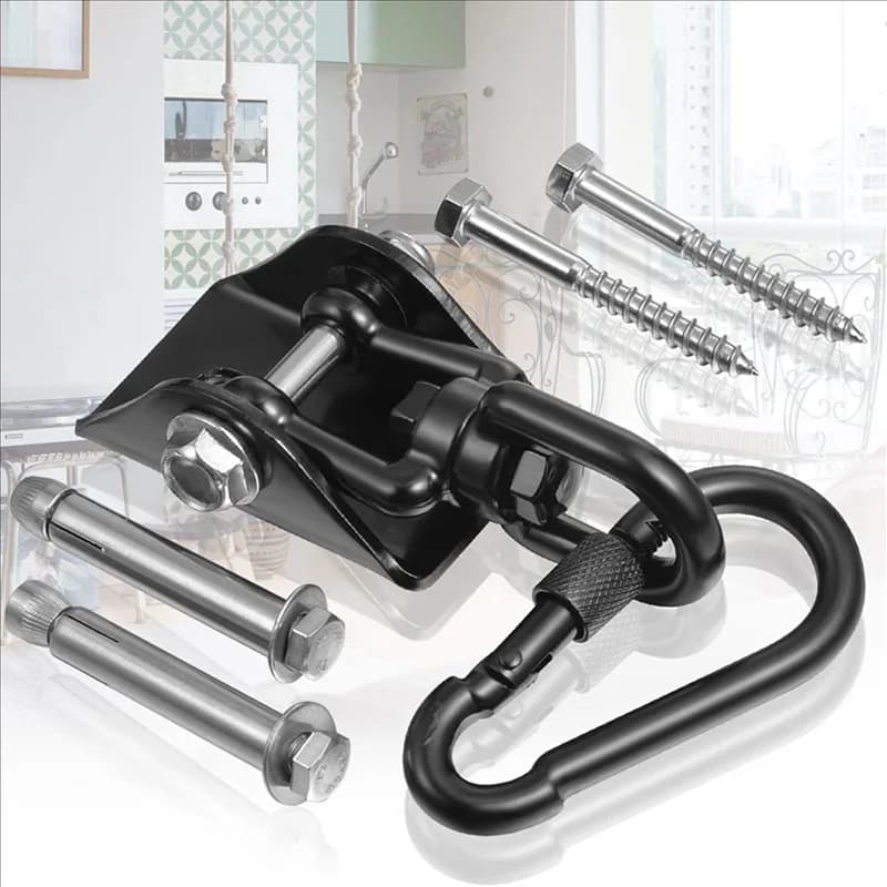 ABWP-4X Suspended chair with ceiling hook 360 ° Wheel the 450 kg oscillating hook. oscillating suspension hook for boxing bag, hammock, yoga, etc.