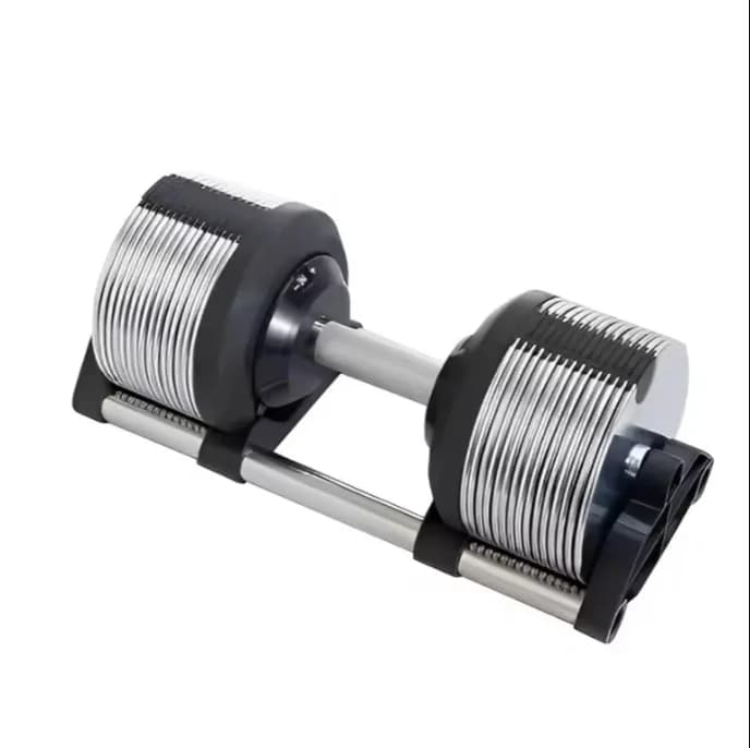 Best Seller Manubri 28 kg Adjustable Electrolytic Steel Fitness Manubri with 2 kg increments Weight range 20 kg-40 kg