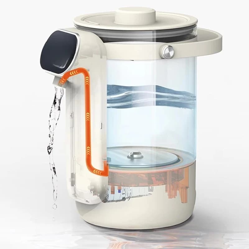 Automatic electric kettle, glass material, touch control, temperature display, heat preservation