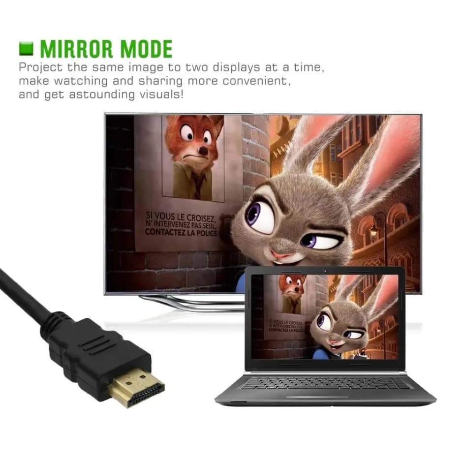 Cavo HDMI Compatibile 5M, Cavi Video Placcati in Oro 1.4 4K 1080P 3D per HDTV, Splitter, Switcher, Cavo da HDMI a HDMI