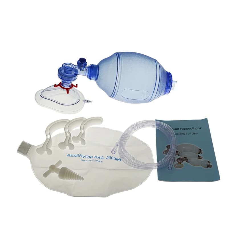 Strumenti di pronto soccorso borsa per serbatoio rianimatore manuale in PVC rianimatore artificiale borsa per Ambu di emergenza per bambini adulti