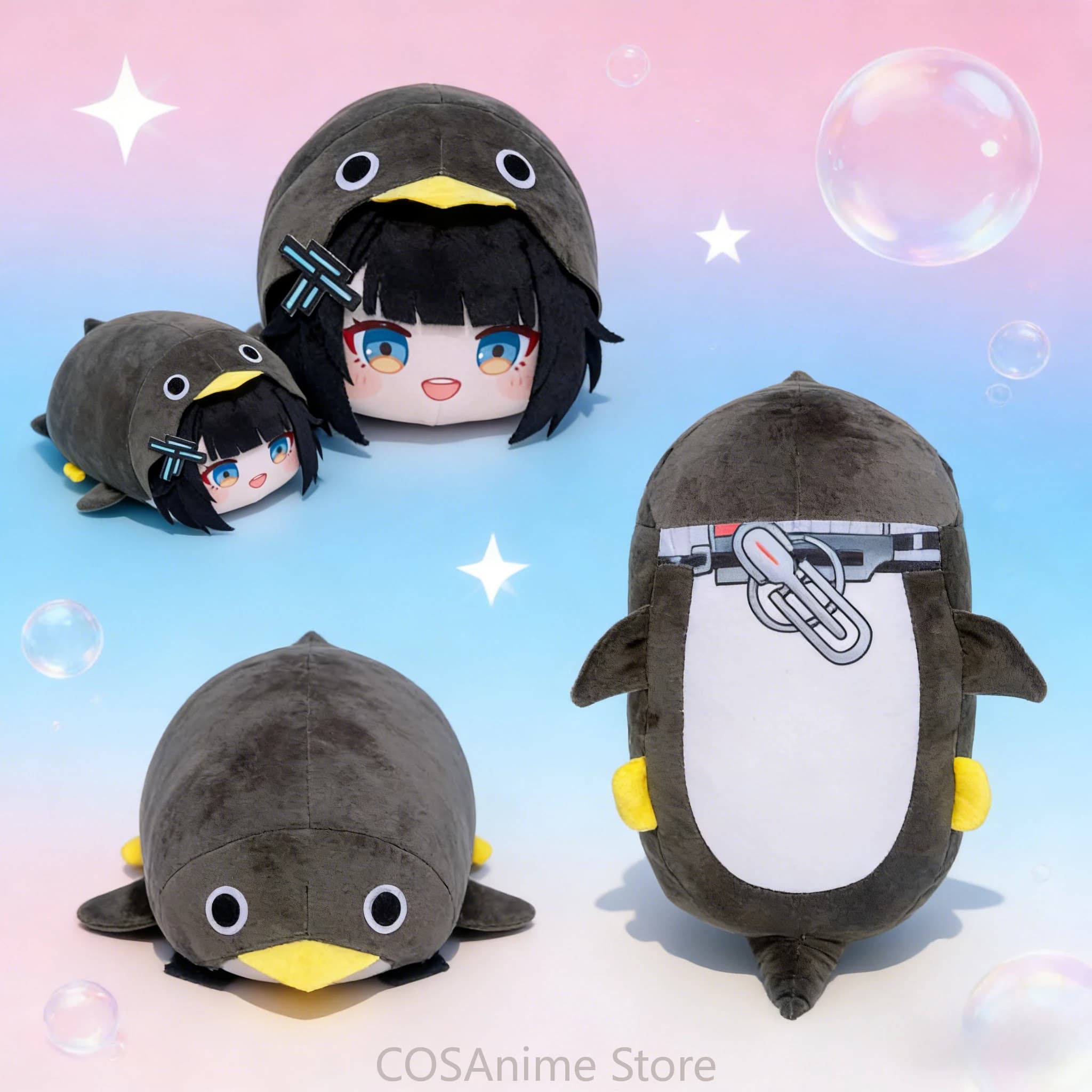 Arknights: Endfield Little Penguin Administrator Anime Cartoon Papa Dango Mascot Throw Pillow Plush Back Cushion Cosplay Gift
