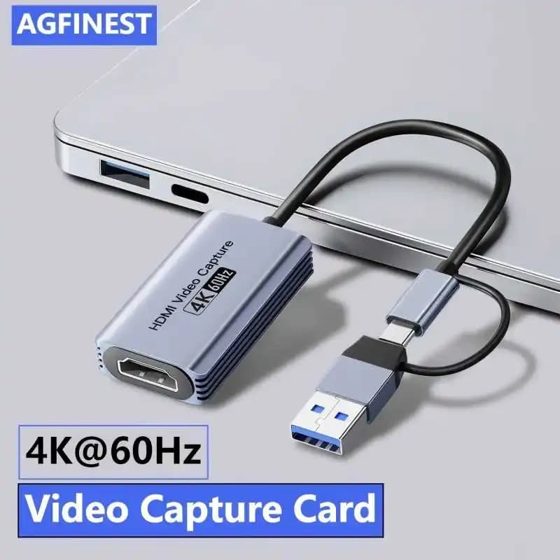 Scheda di acquisizione video USB 3.0 per iPad HDMI a USB/Tipo-c Videoregistratore per streaming live da gioco per fotocamera per notebook PS 4/5 TVBOX