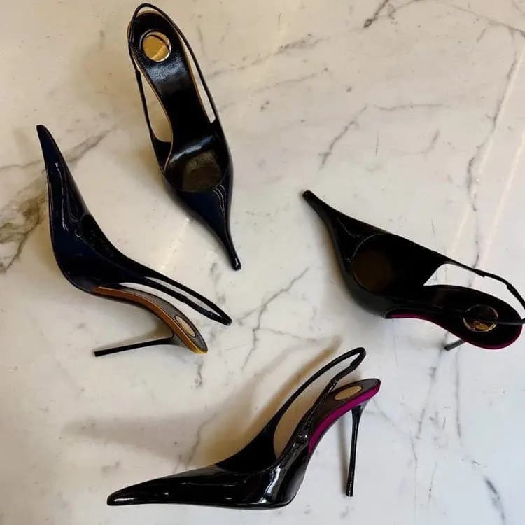 Shoes with Women's High Heel Spring Autumn Casual Baotou to Point Tinta Unita Sandals Ceremony Sandalias De Mujer