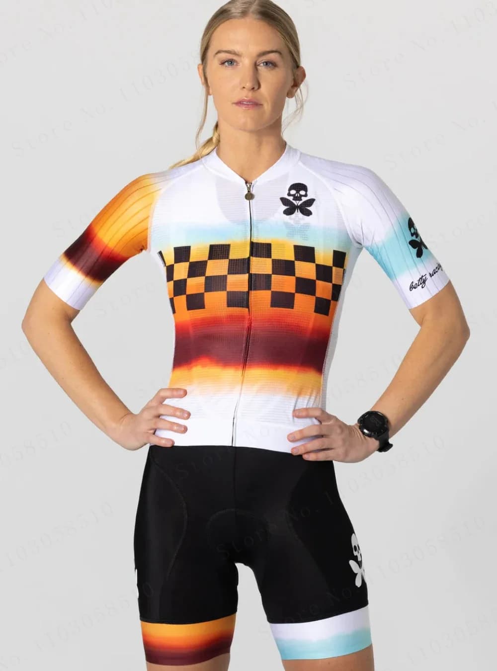 Pantaloncini con bretelle in jersey per sport all'aria aperta da ciclismo da donna Set 9D Manica corta Bicicletta da strada Competizione Tuta traspirante roupa Ciclismo 2025