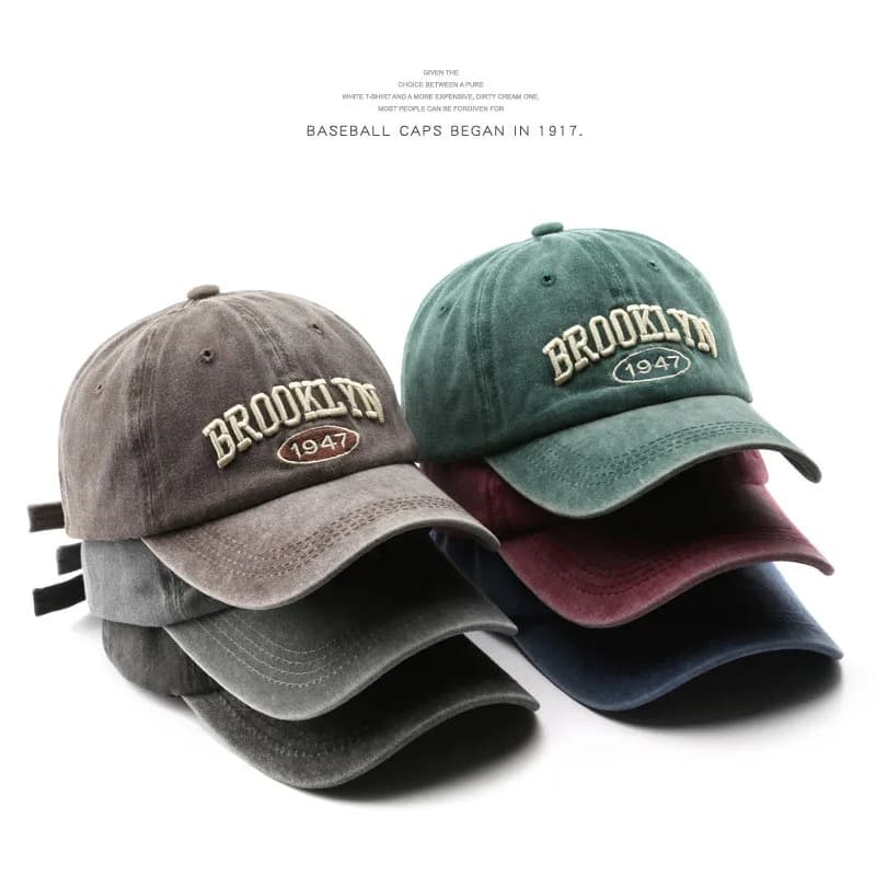 Brooklyn Alphabet Baseball Cap Women Baseball Cap Cowboy Summer Cotton Hat Snapback Hip-Hop Casual Gorra Hombre Visiera