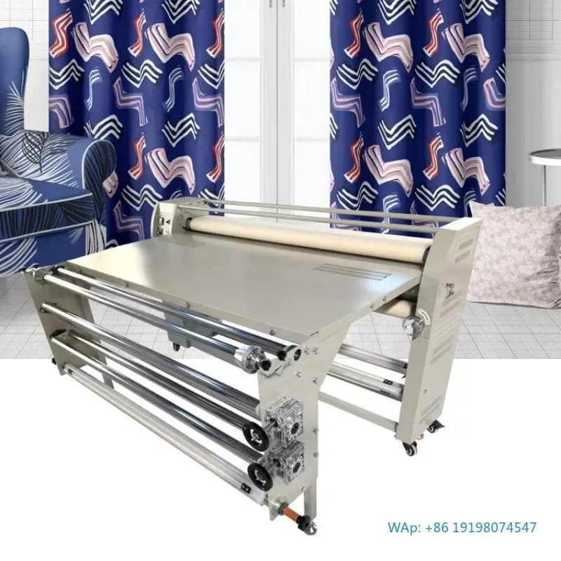 1.8m Roller Large Format Calender Oil Electric Fabrics Sublimation Paper Roller Heat Press Transfer Machine Industrial Use