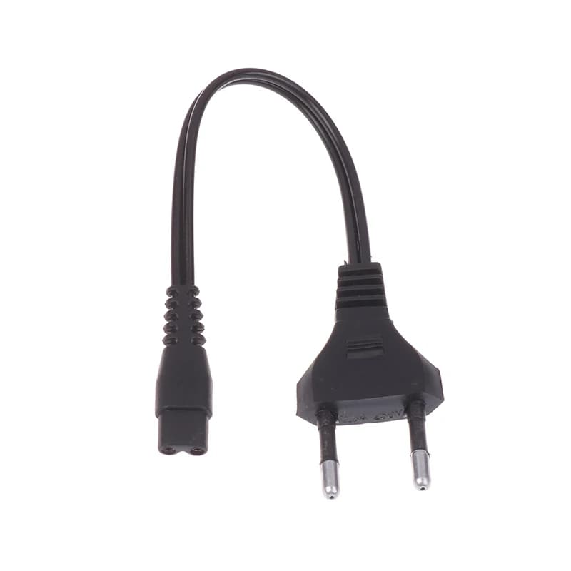 Double hole charging cable with EU 220V 110V plug for direct charging flashlight, power cord, torch accessories