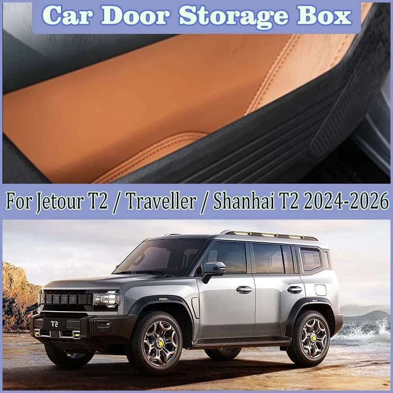 Per Jetour T2 Shanhai T2 ICH-X K3 2024 2025 2026 Porta Auto Slot Scatola di Immagazzinaggio Tasca antiscivolo Protezione Pad Accessori Interni