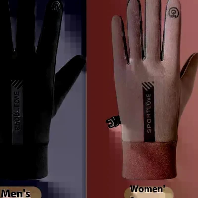 1 paio di guanti invernali per uomo donna-guanto termico impermeabile per la stagione fredda, guanti caldi per ciclismo, neve, dita touchscreen