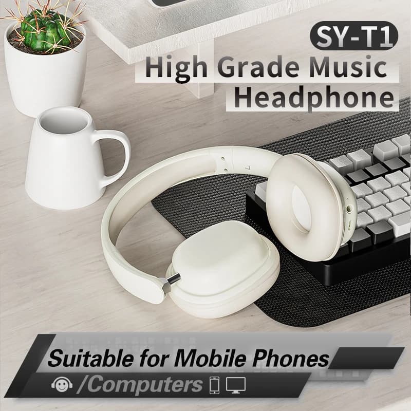 wireless Bluetooth Wireless Game Headphones Over Ear Bluetooth Headphones 15 hours playback 3.5 mm audio cable for sports game gifts