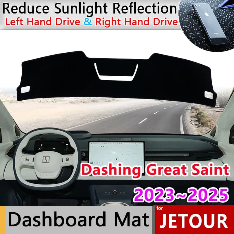 Auto Cruscotto Copertura Pad per Jetour Dashing Grande Saint Shanhai L6 2023 ~ 2025 Liner Anti-Slip Zerbino Parasole Tappeto Tappeto Accessori