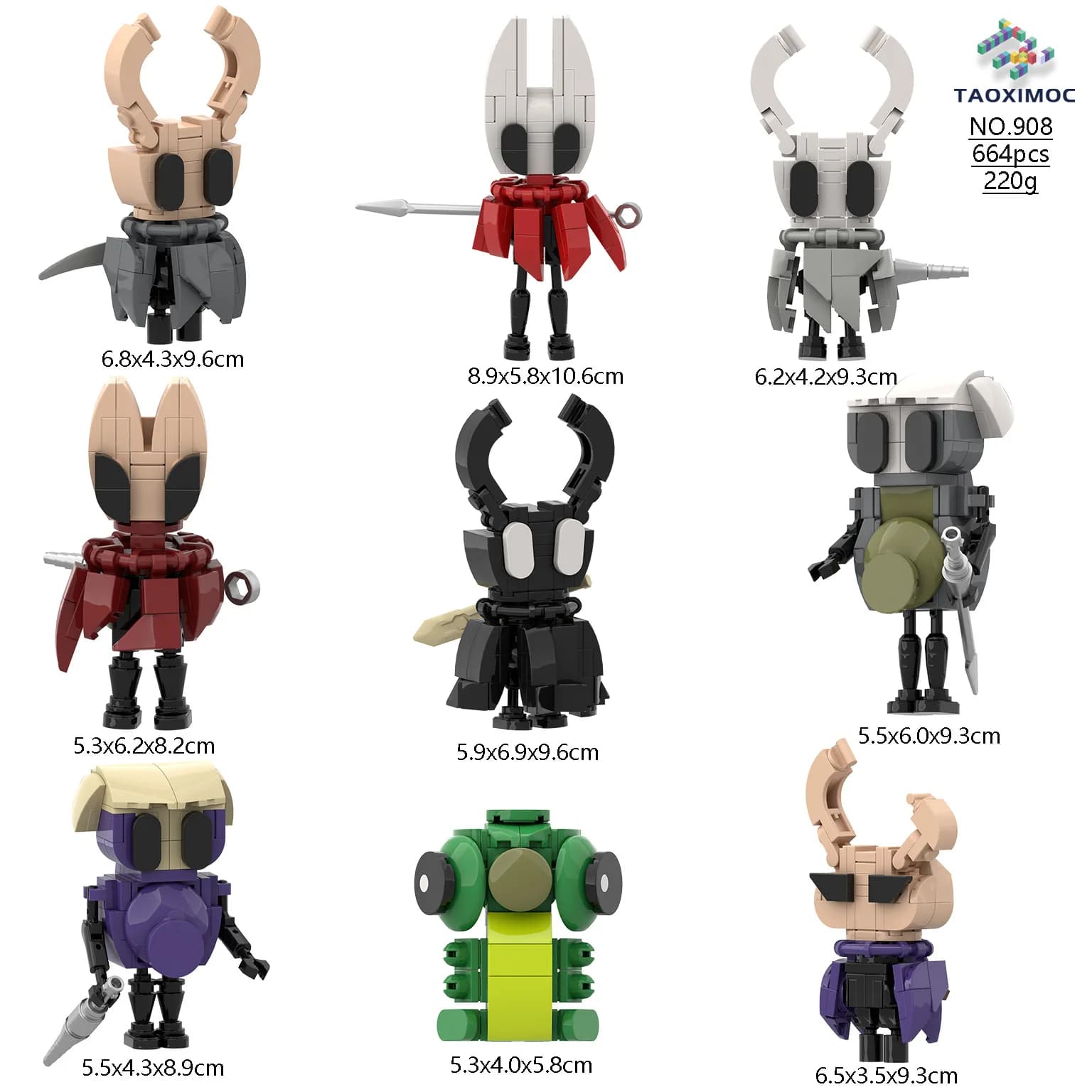 2026 Gioco Caldo Hollow Knight Silksong Mini Figure Bambole Vestito BrickHeadzed Adulti Building Blocks Set MOC Mattoni Modello Kit Giocattolo