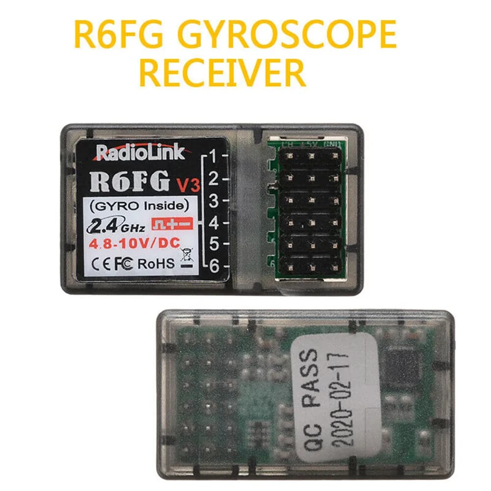 Radiolink R6FG Receiver RC 2.4Ghz 6 Channels for Radiolink RC6GS RC4GS RC4G RC3S T8FB Transmitter Radio Remote Control RC Auto