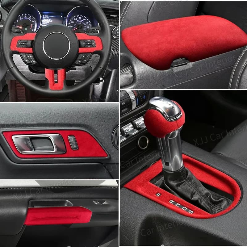 Wall decal for Ford Mustang 2015-2023 Modified interior accessories in red style