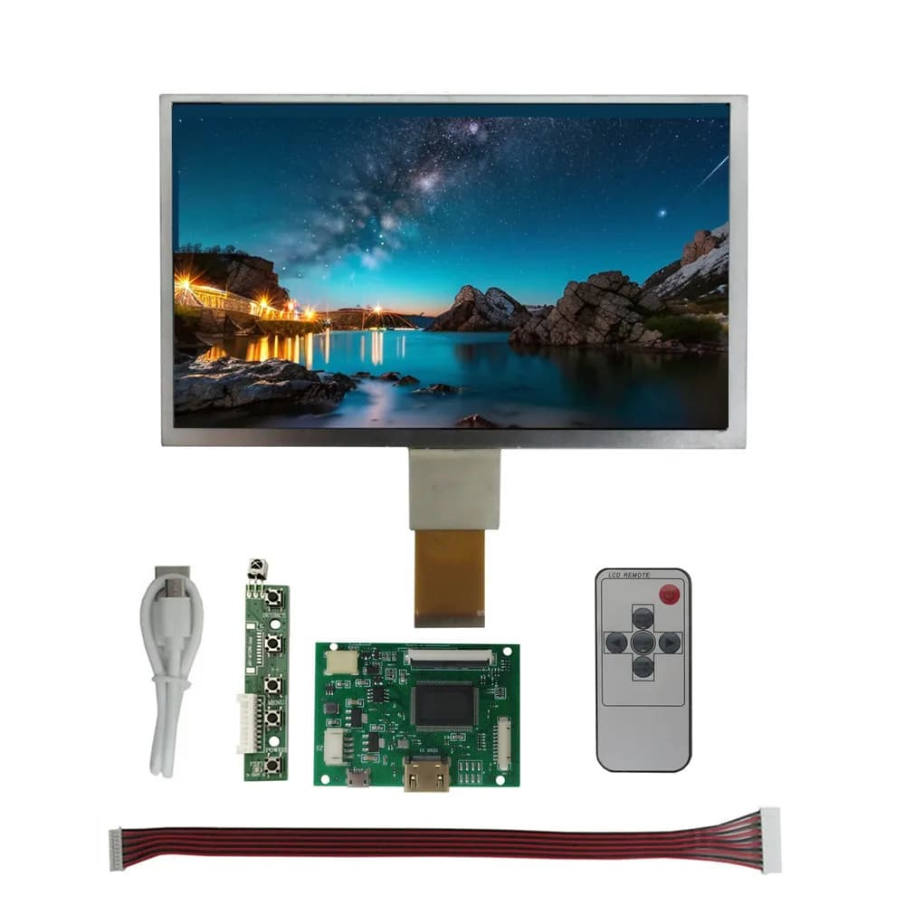 9 inch 1024*600 TFT LCD Monitor with HDMI compatible driver control card for Lattepanda, Raspberry Pi Banana Pi
