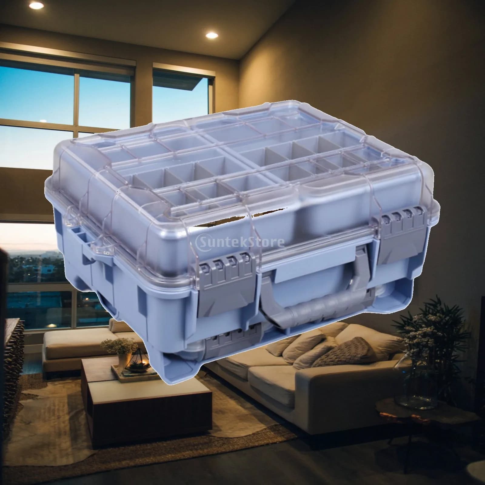 Fishing Tackle Box Sturdy Fishing Accessory for Camping Saltwater Freshwater