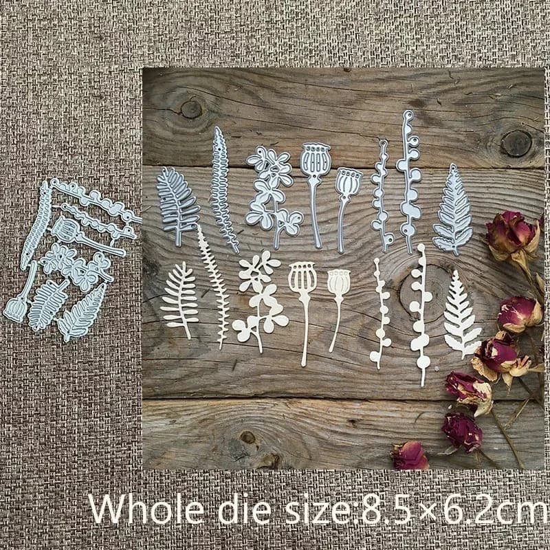 New Design Craft Metal stencil mold Cutting Die leaves set decoration scrapbook die cuts Album Paper Card Craft Embossing