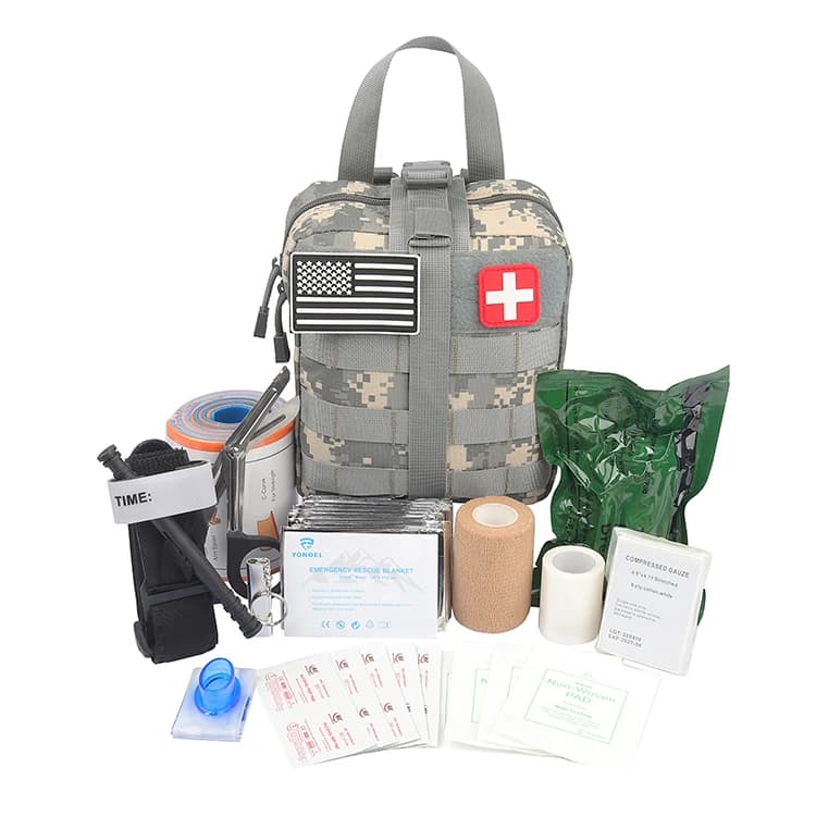 Kit di pronto soccorso tattico Kit di pronto soccorso di emergenza IFAK di sopravvivenza con benda israeliana