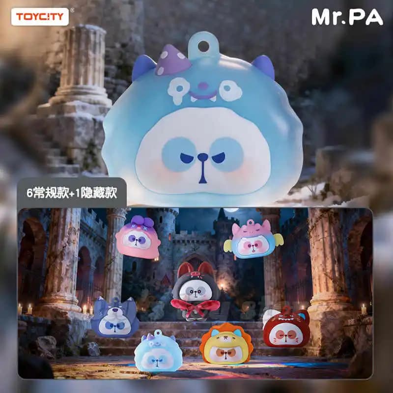 Disponibile - Custodia per auricolari Mr.Pa Cartoon - Blind Box - Mini custodia protettiva portatile per cuffie - Borsa trendy da collezione - Regalo a sorpresa - Bambola