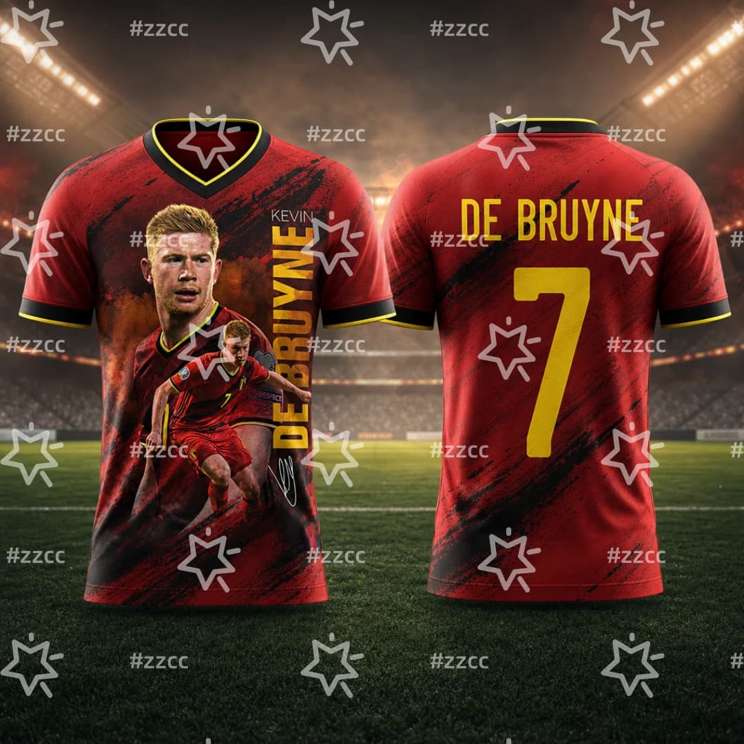 2026 Kevin De Bruyne Fan Commemorative Football Jersey Training Kit Summer Sports Men's T-Shirt Kid's Tee Woman cycling jersey