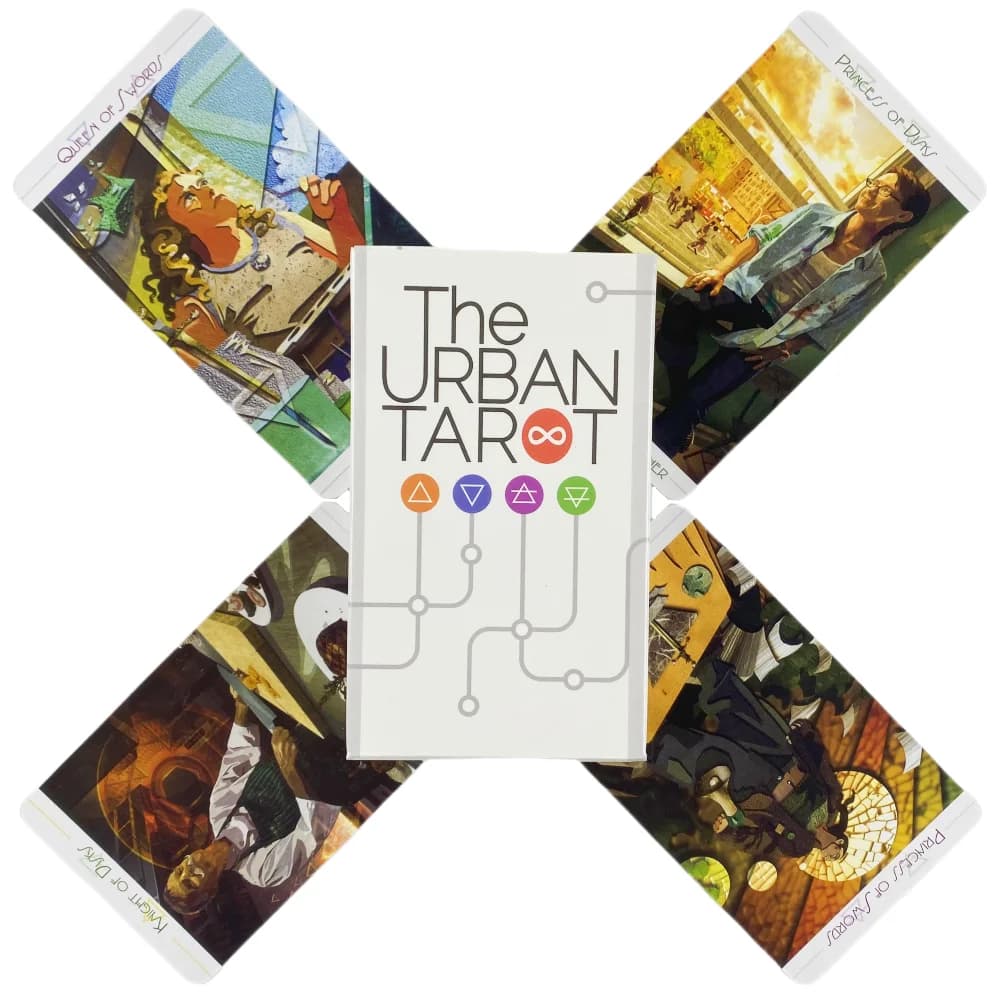 Le carte dei tarocchi urbani Un mazzo da 78 Oracle English Visions Divination Edition Borad Playing Games