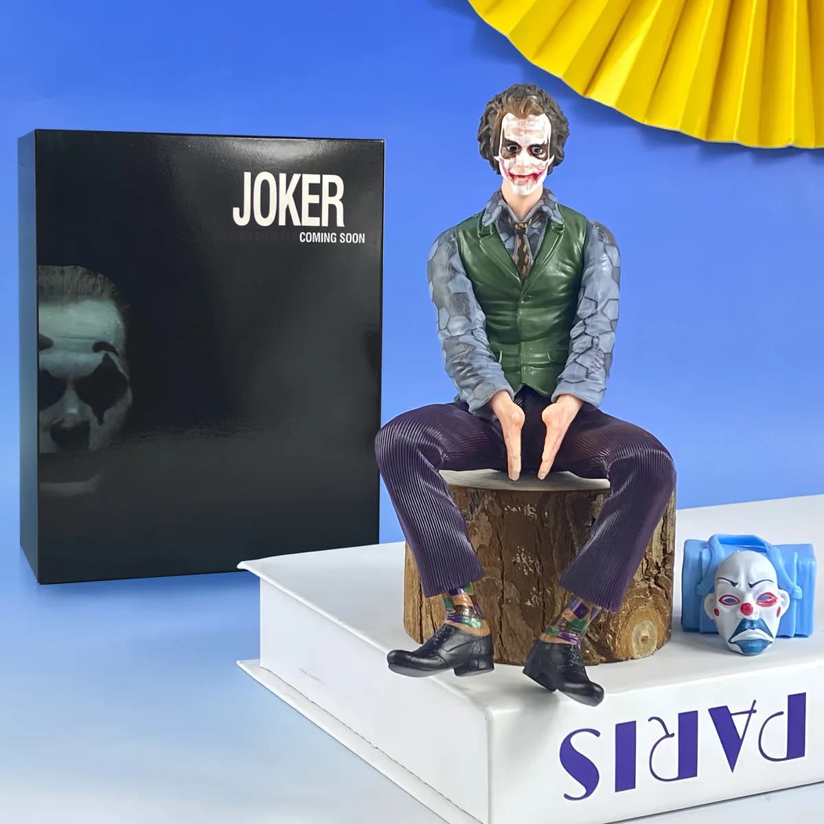 Action Figure Heath Ledger Joker The Dark Knight Suicide Squad, Modellino in PVC, Ornamento da Scrivania o Tetto Auto, Giocattolo da Collezione