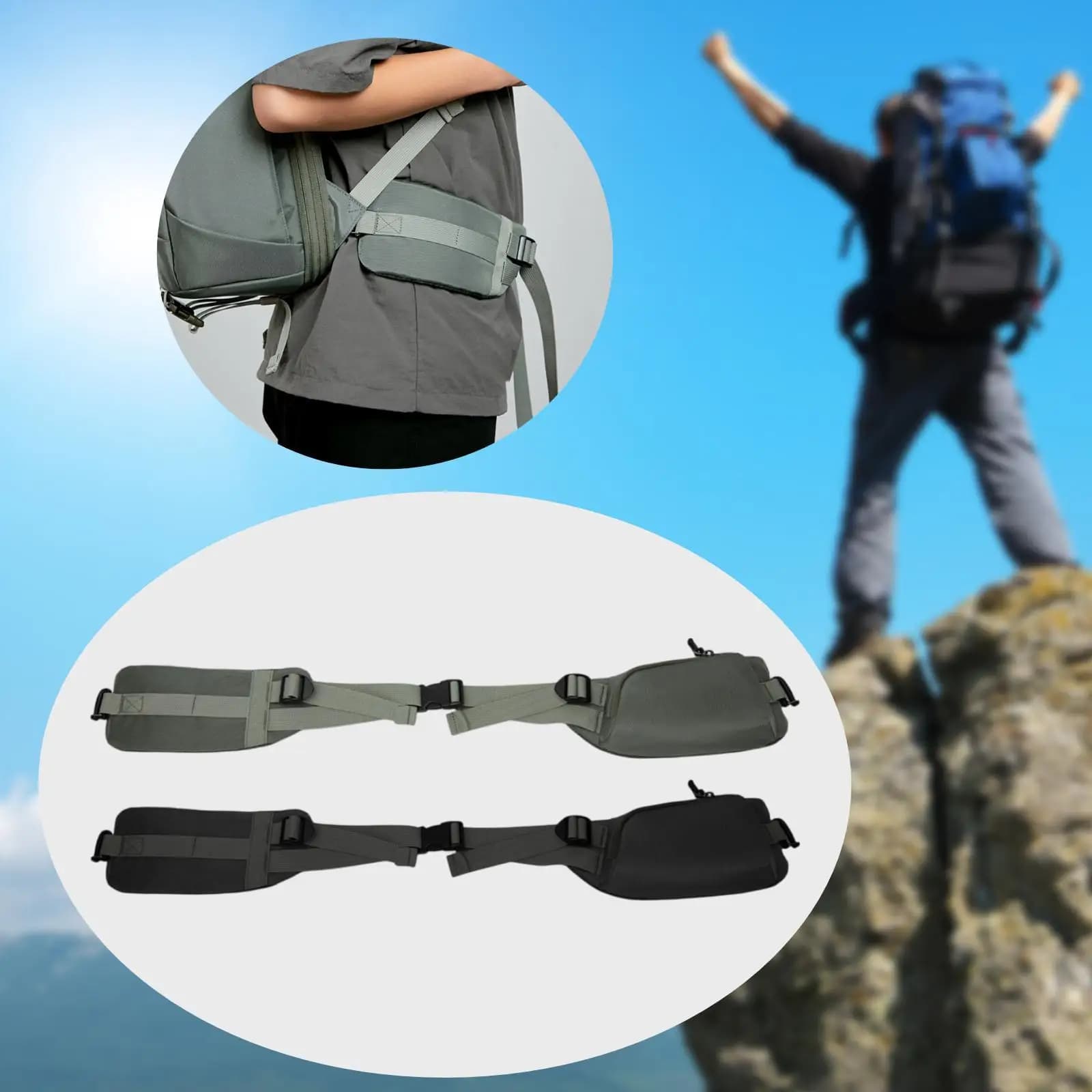 Running Belt Runner Phone Ergonomic Exercise Hiking Phone Holder Belt Waist Bag