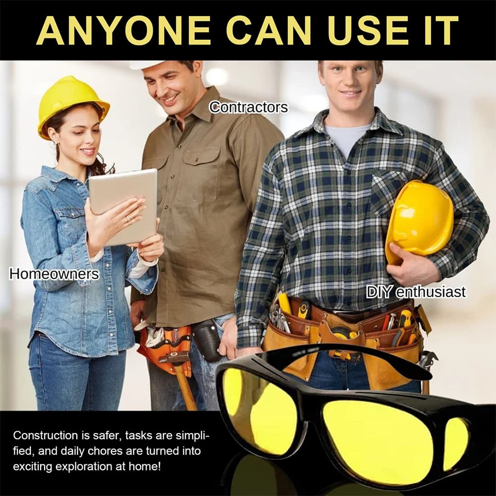 Infrared Penetrative Glasses Dust-Proof Photochromic Safety Glasses Anti-Sand Sunglasses for Men Women Home Decoration