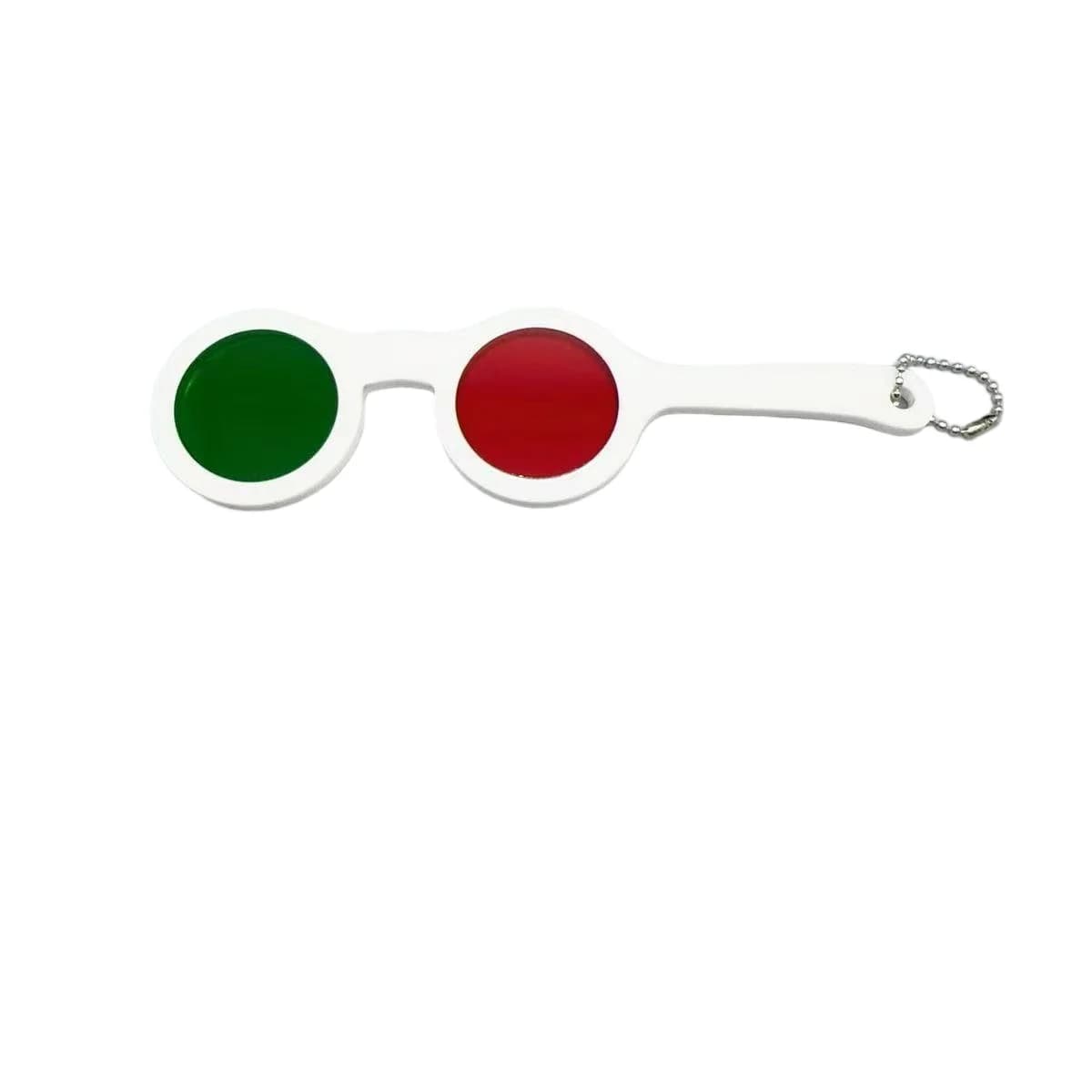 Strumento per Test Visivi RG-01 per Valutazione della Visione del Colore e della Binoculazione con Montatura Lenti Rosse e Verdi