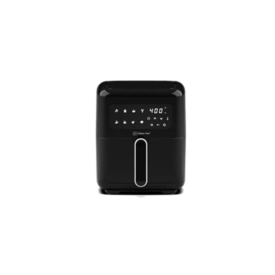 Friggitrice ad Aria Elettrica da 3,2 Litri con Pannello di Controllo Touch a Temperatura Regolabile, Funzioni di Cottura One-Touch, Cottura Rapida a 360°, 1200W