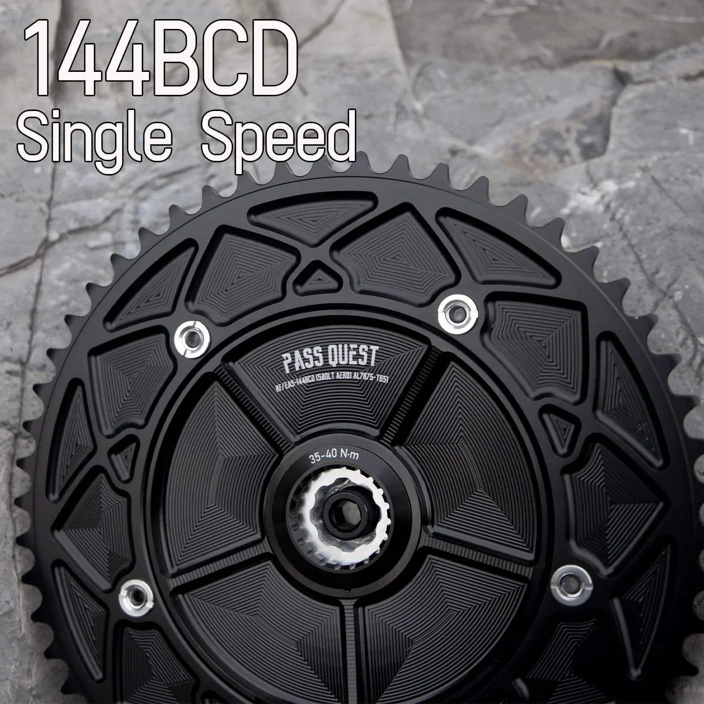 144bcd Piatto Star 144 Bcd Corona 5 Fori Aero Star Corona Stretta Corona Larga 42 44 46 48 50 Denti Pignone Bici a Scatto Fisso