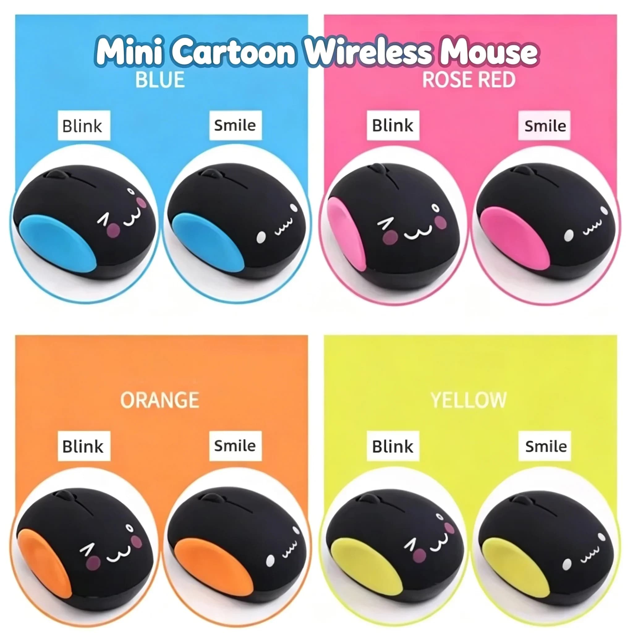 Simpatico Mini Mouse Wireless 2.4G Silenzioso Portatile a Forma di Panino al Vapore, Ricaricabile, Piccolo Mouse per PC Portatile per Studenti e Bambini