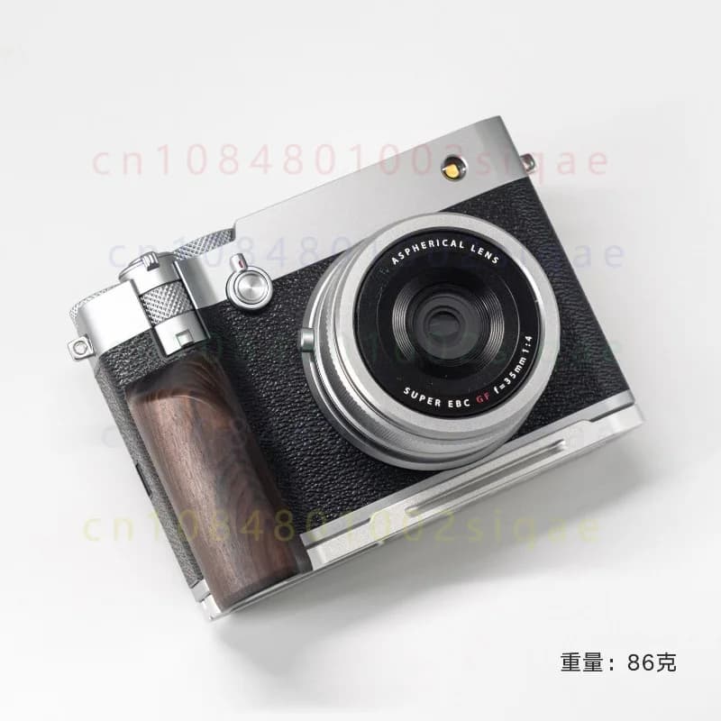 FOR Fujifilm GFX100RF Ergonomic Curved Solid Wooden Handle Arca Swiss QR Tripod Base
