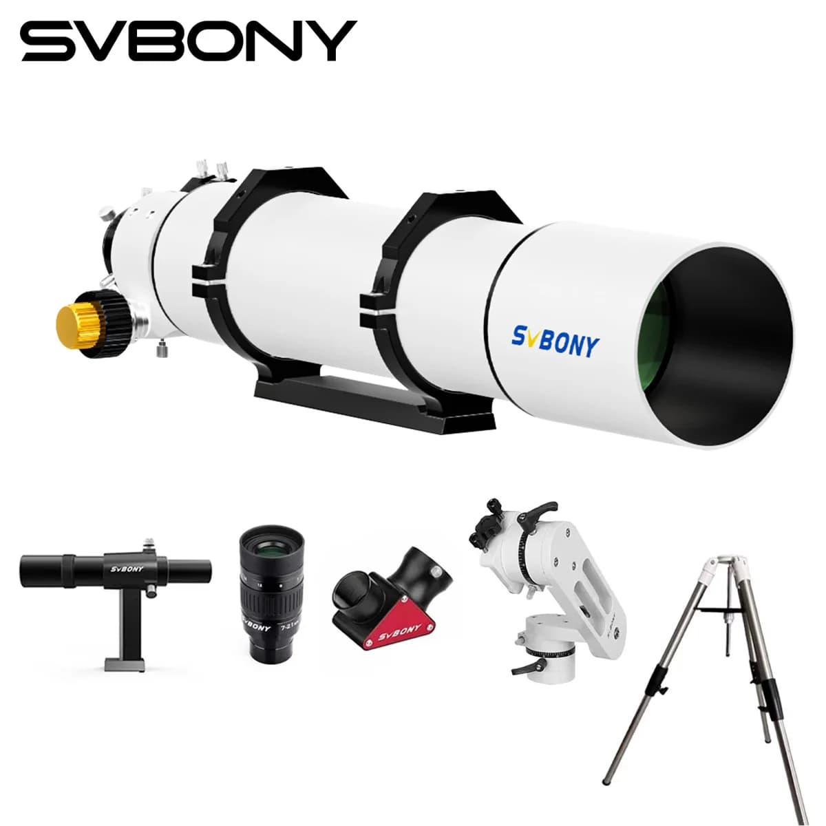 Svbony SV48P 102mm Telescopio acromatico Rifrattore Set telescopio astronomico per la fotografia del cielo profondo Osservazione astronomica