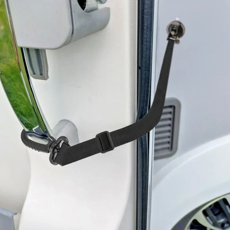 Cinghia di fissaggio per porta di roulotte e camper: arresto delle porte volanti chiuse nel vento, mantiene la porta aperta in modo sicuro nel vento