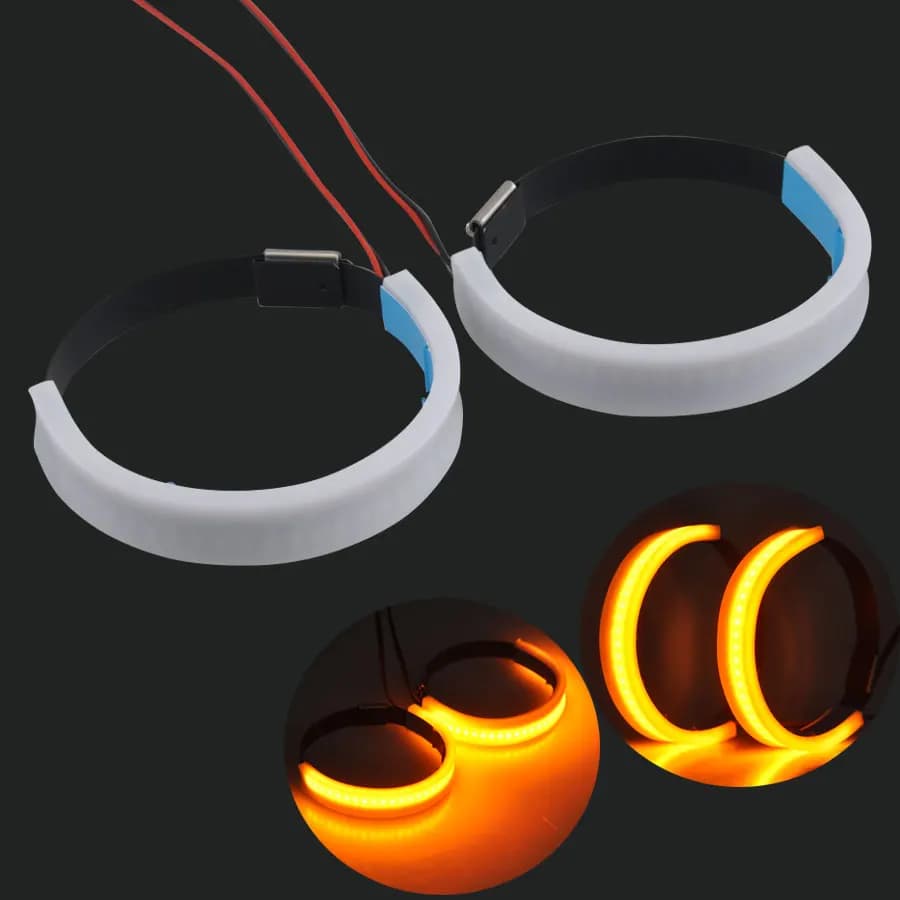 LED Strip for Motorcycle Clean Look fork Light Direction Indicator Tools for Universal Motorcycle Styling for ATV Scooter Dirt Pit Bike