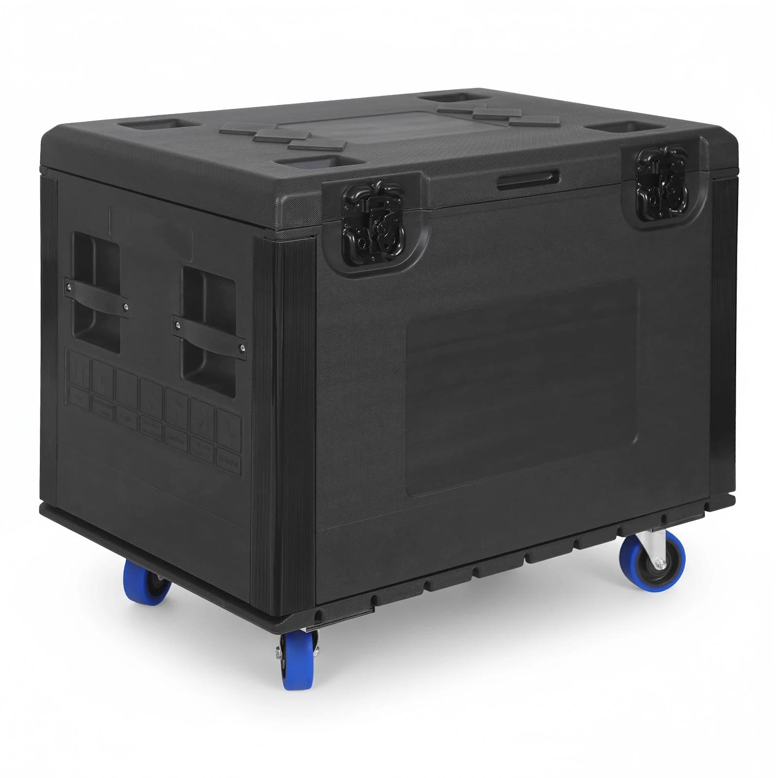 Stackable ATA Rolling Road Case with Wheels Outdoor Stall Wheeled Tool Box Waterproof for Pro Audio & DJ Equipment Storage