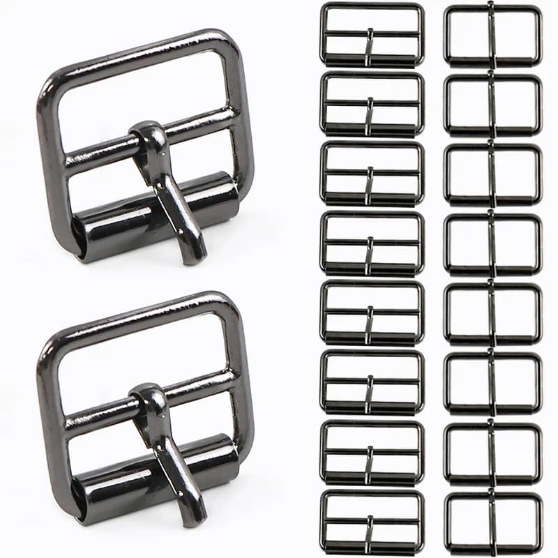 10 Pz 20-50mm Fibbie In Metallo per Cintura Donna Cappotto Indumento Spille Gancio Borsa Cintura Regolatore Catenacci Cucito FAI DA TE Accessori Hardware